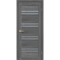 Дверь межкомнатная ламинированная Сибирь Профиль Lite doors L11 Дуб стоунвуд, стекло белое матовое